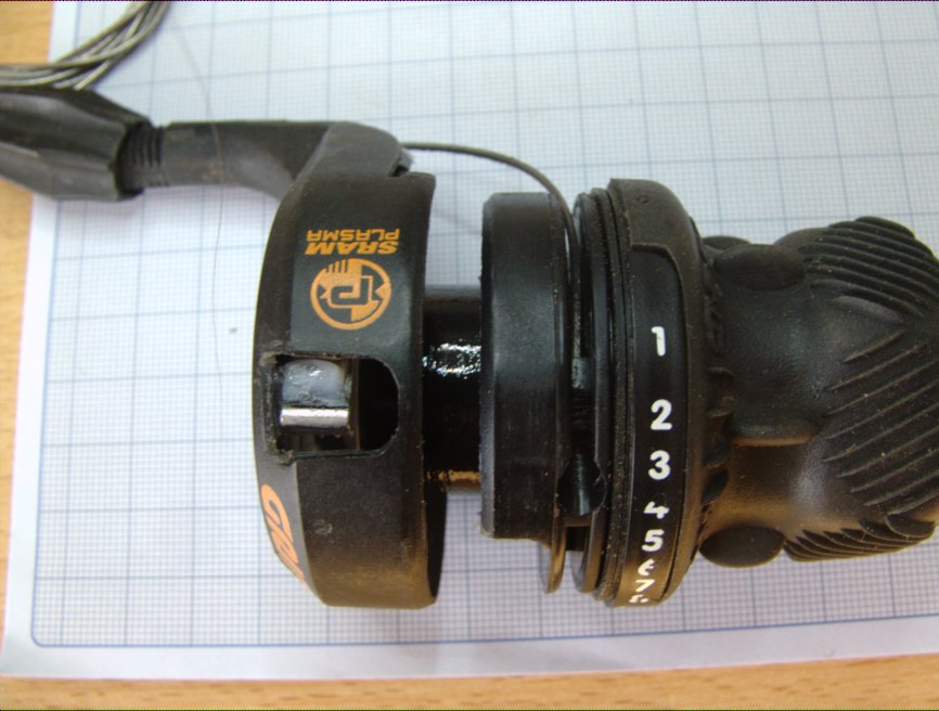 Plasma shifter cable path.