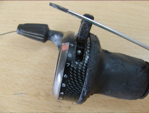 Rubber flap with a cable end really hidden inside
